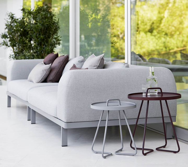 Space 2 - Seater Sofa - Cane Line - Outdoor Furniture - Long Teak Side & Short Cushion - HORNE