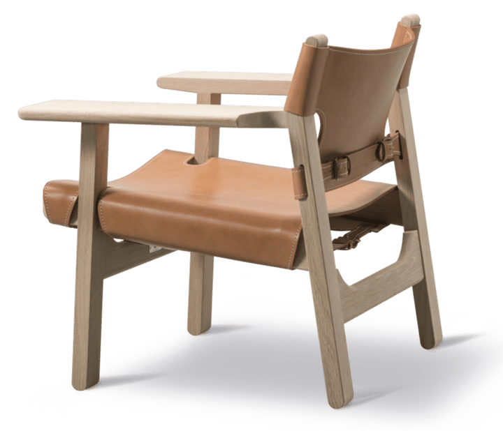 Spanish Chair - Fredericia - Chairs - Natural Saddle Leather/Soaped Oak - HORNE