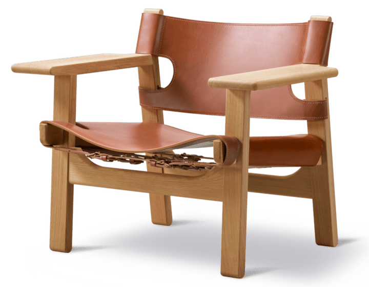 Spanish Chair - Fredericia - Chairs - Cognac Leather/Oiled Oak - HORNE