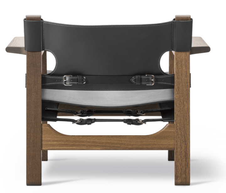 Spanish Chair - Fredericia - Chairs - Black Leather/Smoked Oak - HORNE