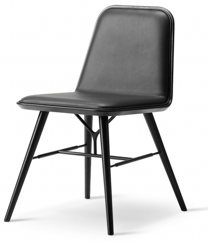 Spine Wood Base Chair - Black Lacquered Oak - Fredericia - Chairs - Primo 88 - HORNE