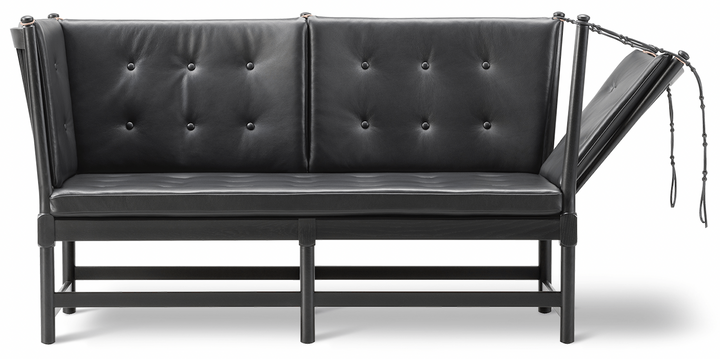 Spoke - Back Sofa - Black Lacquered Oak - Fredericia - Sofas - Omni 301 - HORNE