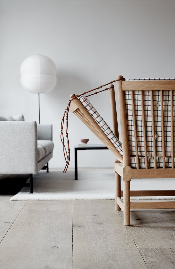 Spoke - Back Sofa - Soap Treated Oak - Fredericia - Sofas - Natural Linen - HORNE
