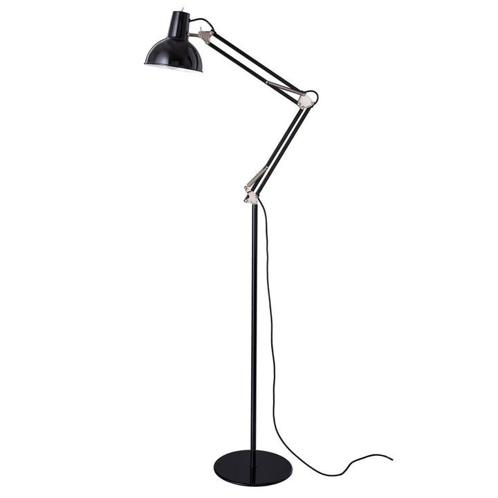 Spring Balanced Floor Lamp - Midgard - Floor Lamps - Black - HORNE