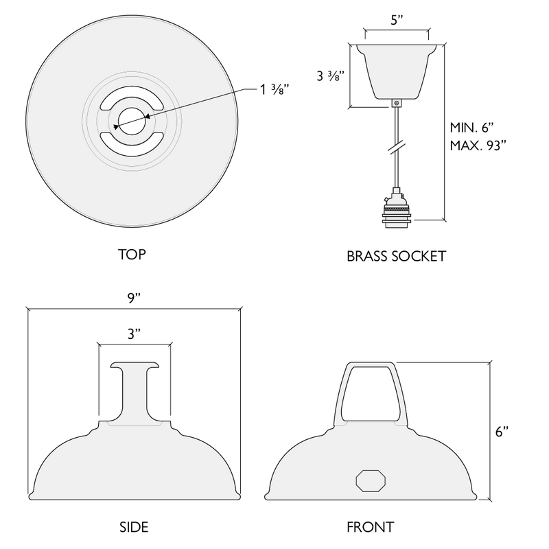 Standard Original Pendant - Coolicon - Pendants - Small - Jet Black - HORNE