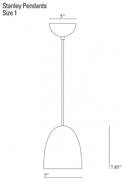 Stanley 1 Brass Pendant - Hammered Finish - Original BTC - Pendants - HORNE