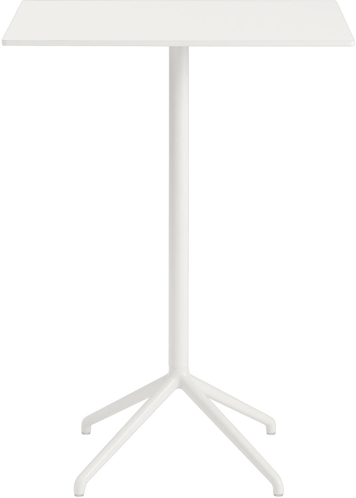 Still Rectangular Cafe Table - Large - Muuto - Table + Task - White Top & White Base - HORNE