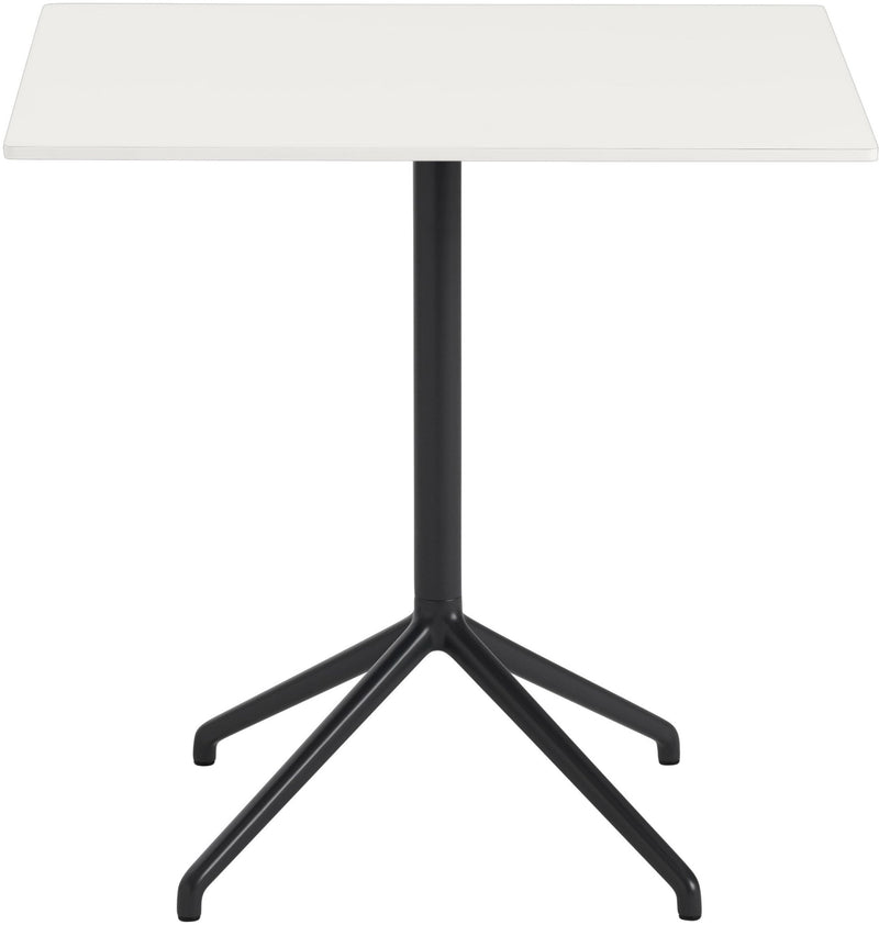 Still Rectangular Cafe Table - Small - Muuto - Table + Task - Black Top & Black Base - HORNE