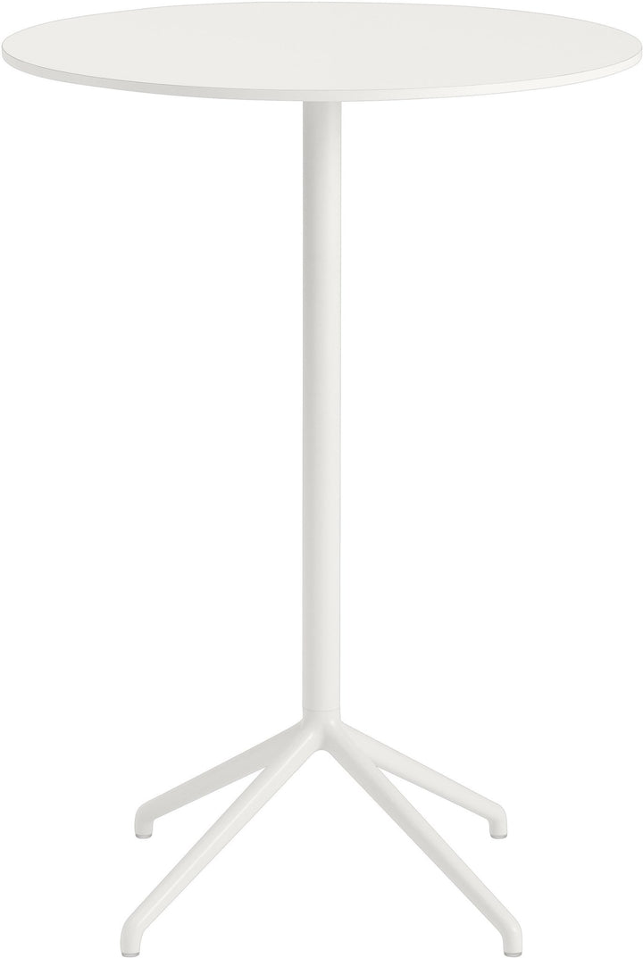 Still Round Cafe Table - Large - Muuto - Table + Task - White Top & White Base - HORNE
