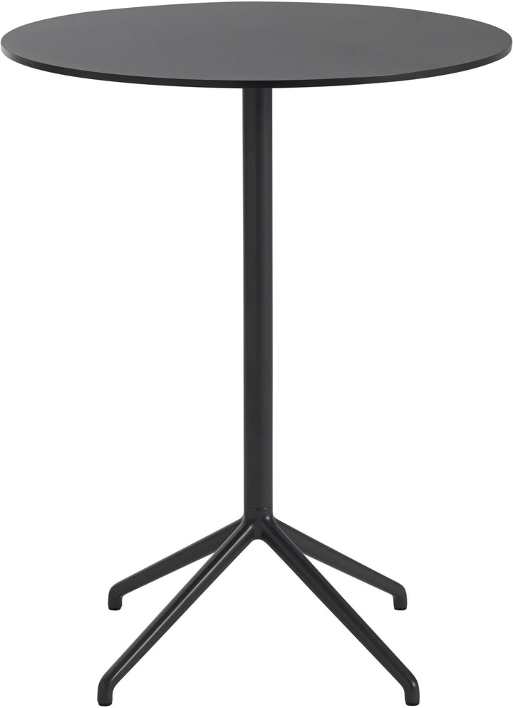 Still Round Cafe Table - Medium - Muuto - Table + Task - White Top & White Base - HORNE