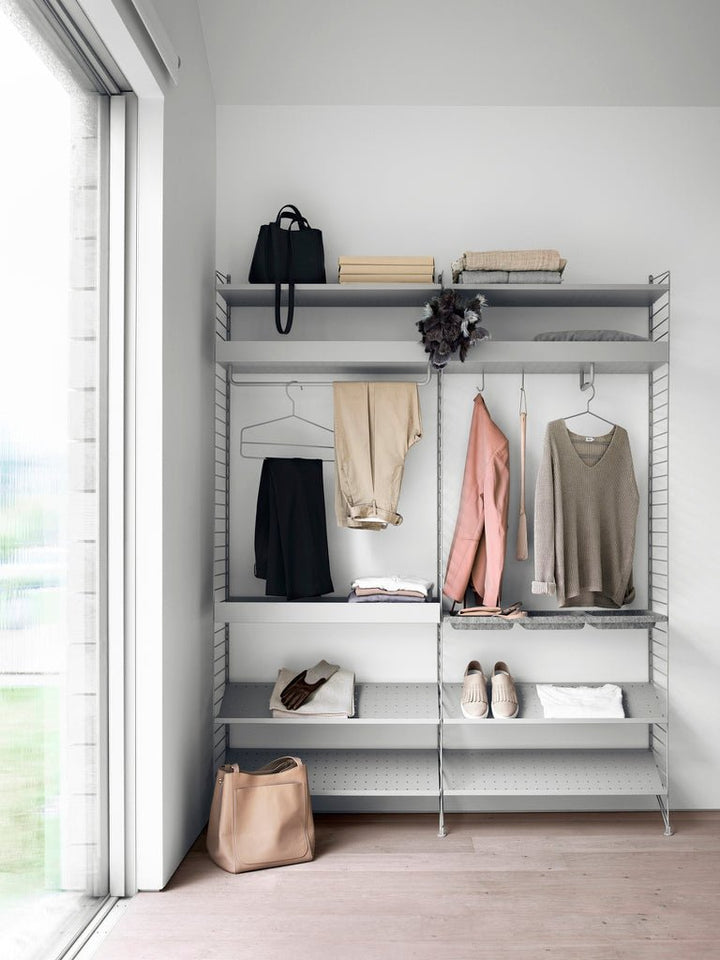 String Bedroom Shelving - Unit C - String Furniture - Shelving - Black - HORNE
