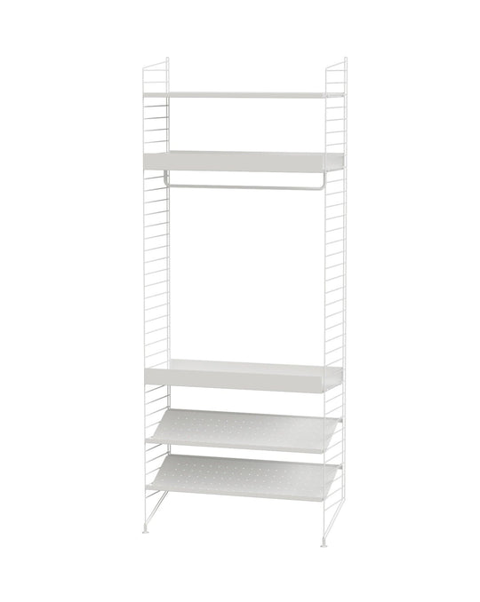 String Bedroom Shelving - Unit D - String Furniture - Shelving - White - HORNE