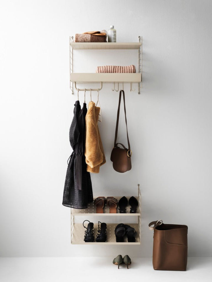 String Hallway Shelving - Unit E - String Furniture - Shelving - Black - HORNE