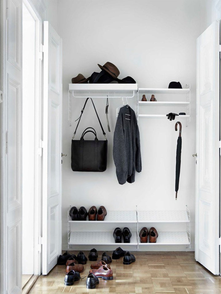 String Hallway Shelving - Unit L - String Furniture - Shelving - Black - HORNE