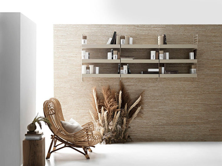 String Living Room Shelving - Unit L - String Furniture - Shelving - Black - HORNE