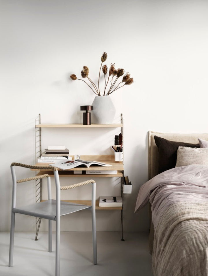 String Workspace Desk/Shelving - Unit H - String Furniture - Shelving - Black - HORNE