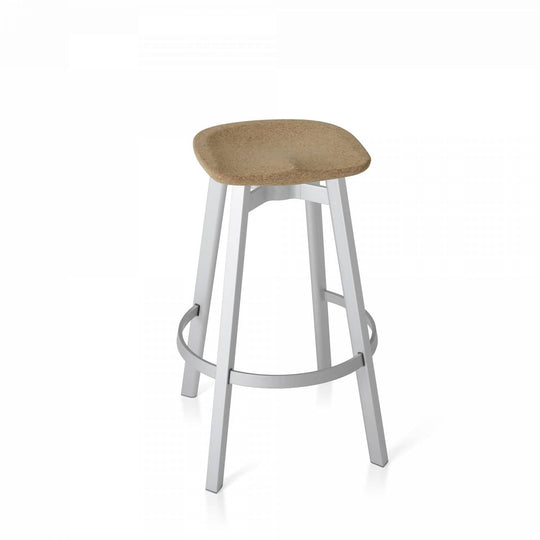 Su By Nano Barstool - Emeco - Stools + Benches + Ottomans - Cork - Natural Anodized - HORNE