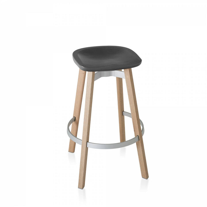 Su By Nano Barstool - Emeco - Stools + Benches + Ottomans - Eco Concrete - Wood - HORNE