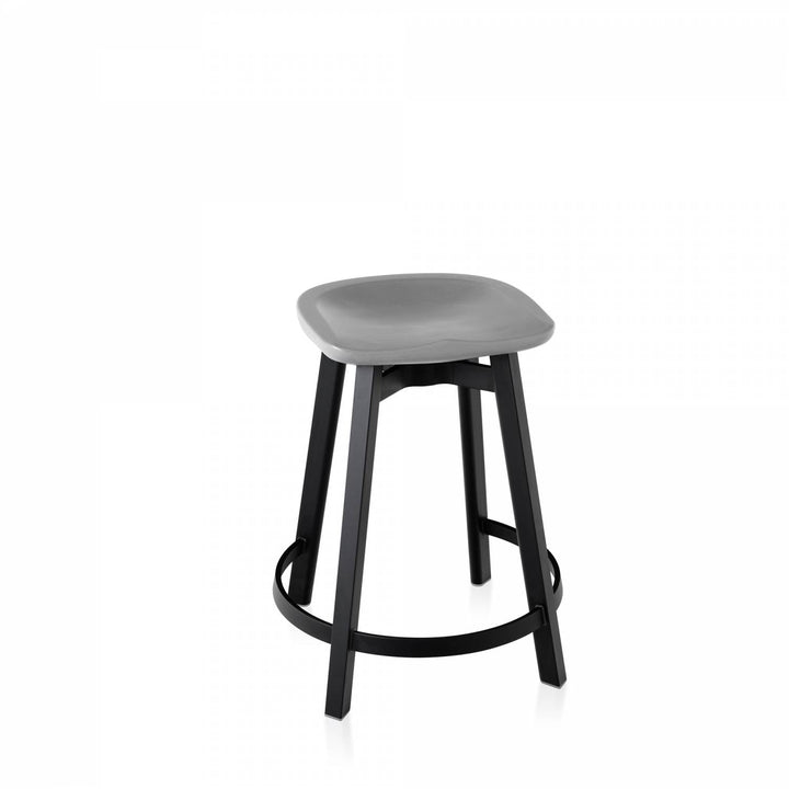 Su by Nano Counter Stool - Emeco - Stools + Benches + Ottomans - Eco Concrete - Wood - HORNE