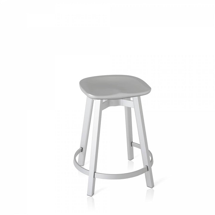 Su by Nano Counter Stool - Emeco - Stools + Benches + Ottomans - Eco Concrete - Wood - HORNE
