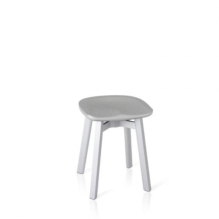 Su by Nano Small Stool - Emeco - Stools + Benches + Ottomans - Eco Concrete - Wood - HORNE