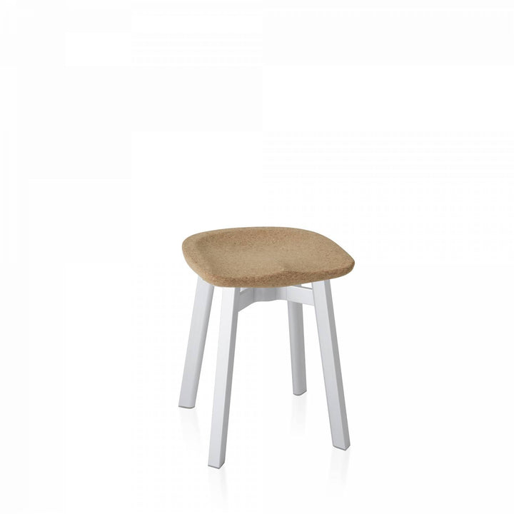 Su by Nano Small Stool - Emeco - Stools + Benches + Ottomans - Cork - Natural Anodized Aluminum - HORNE