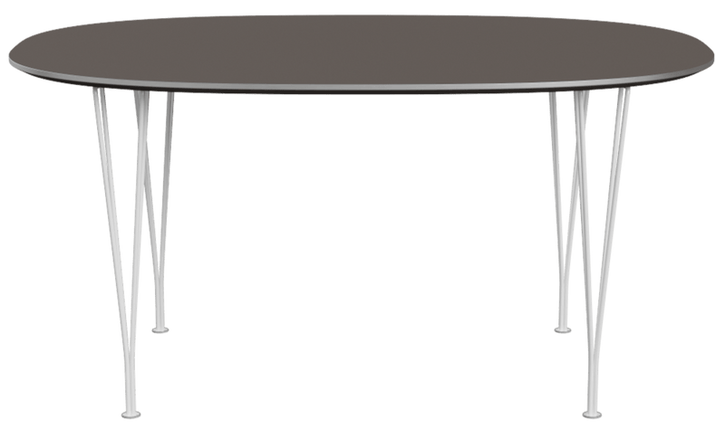Superellipse™ Dining Table - Fritz Hansen - Table + Task - Clear Lacquered Walnut - Chromed Steel - HORNE