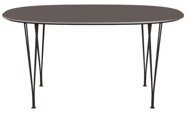 Superellipse™ Dining Table - Fritz Hansen - Table + Task - Clear Lacquered Walnut - Chromed Steel - HORNE
