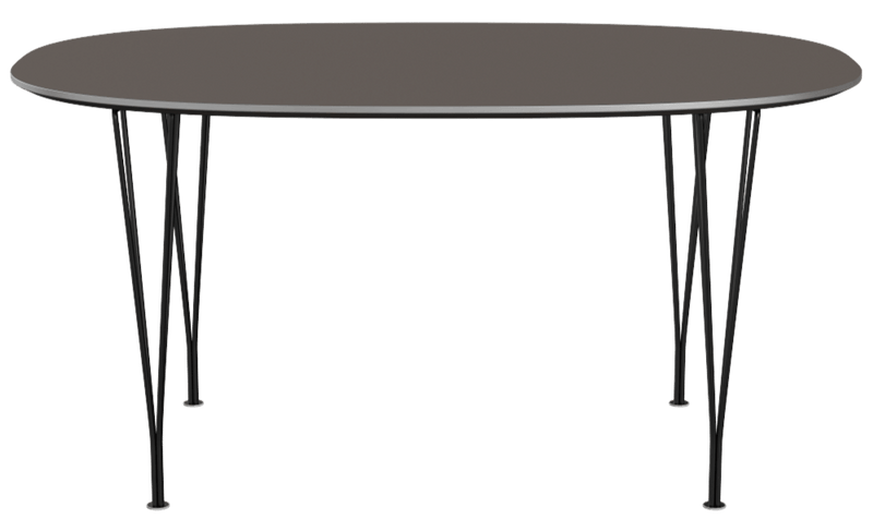 Superellipse™ Dining Table - Fritz Hansen - Table + Task - Clear Lacquered Walnut - Chromed Steel - HORNE