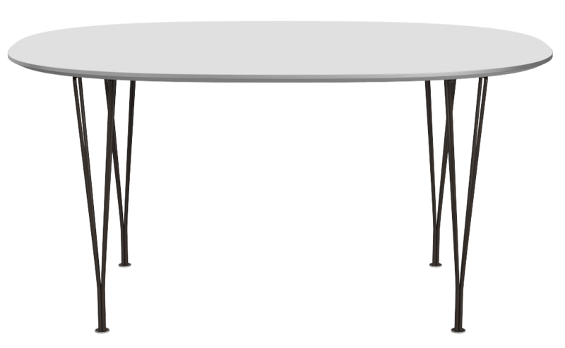 Superellipse™ Dining Table - Fritz Hansen - Table + Task - Clear Lacquered Walnut - Chromed Steel - HORNE
