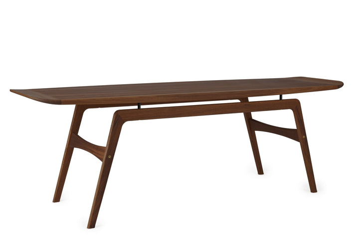 Surfboard Coffee Table - Warm Nordic - Tables - Walnut - Without Shelf - HORNE