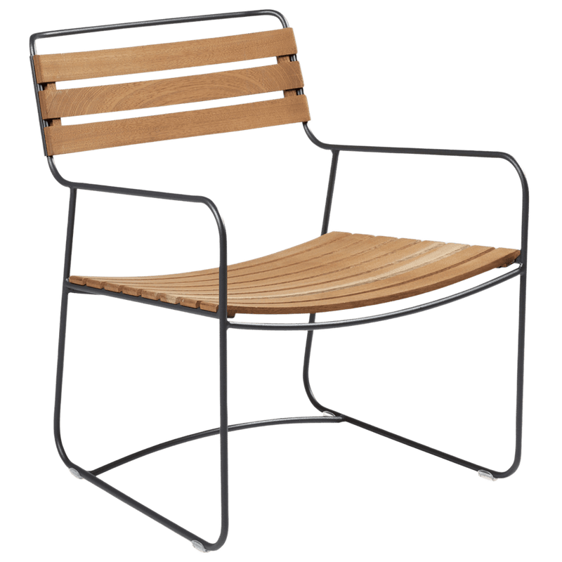 Surprising Teak Low Armchair - HORNE