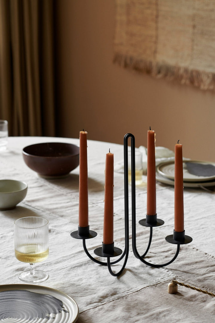 Sway Candelabra - Ferm Living - Candle Holders - Cashmere - HORNE