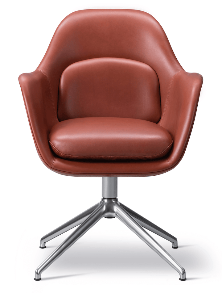 Swoon Chair Swivel Base - Chrome - Fredericia - Chairs - Omni 301 - HORNE
