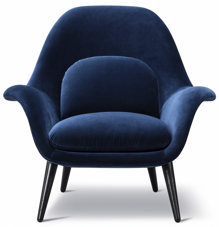 Swoon Lounge - Black Lacquered Oak - Fredericia - Chairs - HORNE