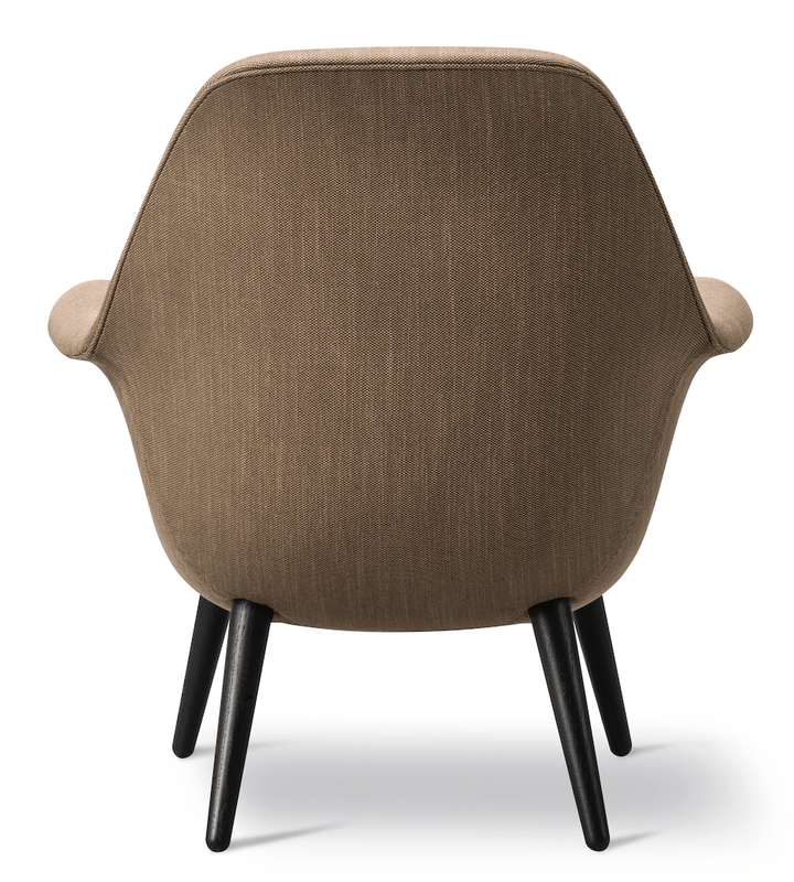 Swoon Lounge Petit Wood Base - Black Lacquered Oak - Fredericia - Chairs - Sinequanon 037 - HORNE