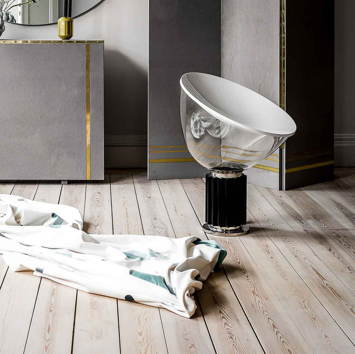 Taccia Dimmable Table Lamp - Flos - Table + Task - Anodize Silver - HORNE