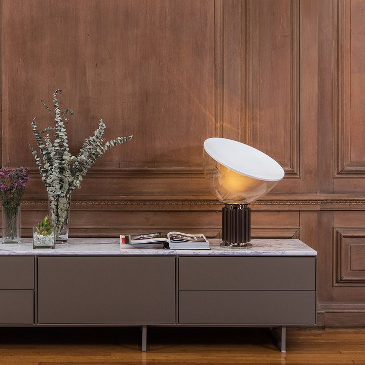 Taccia Small Table Lamp - Flos - Table + Task - Bronze - HORNE