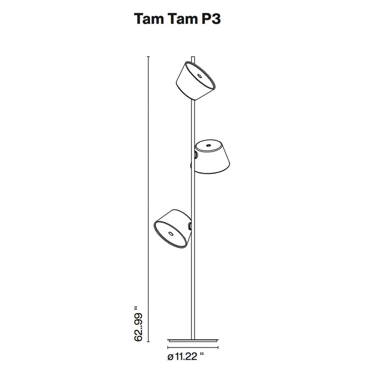 Tam Tam P3 Floor Light