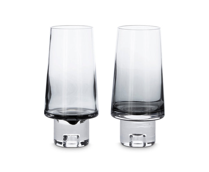 Tank High Ball Glass Black - Set of 2 - Tom Dixon - Beer + Cocktail Glasses - HORNE