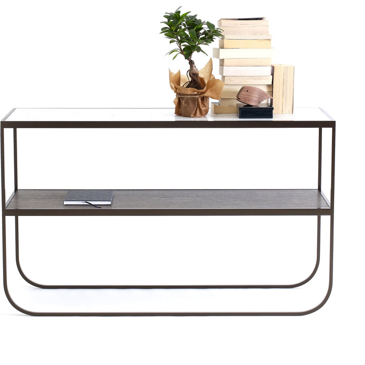 Tati Console 120 - Asplund - Tables + Desks - P2 - White Stained Oak - 15 White - HORNE