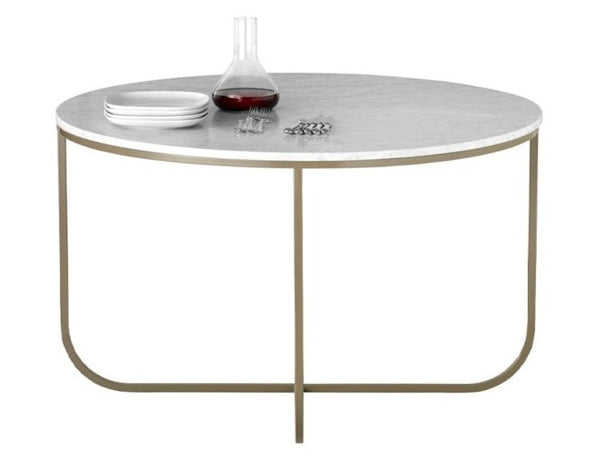 Tati Dining Table 120 - Asplund - Tables + Desks - Carrara Marble - 15 White - HORNE