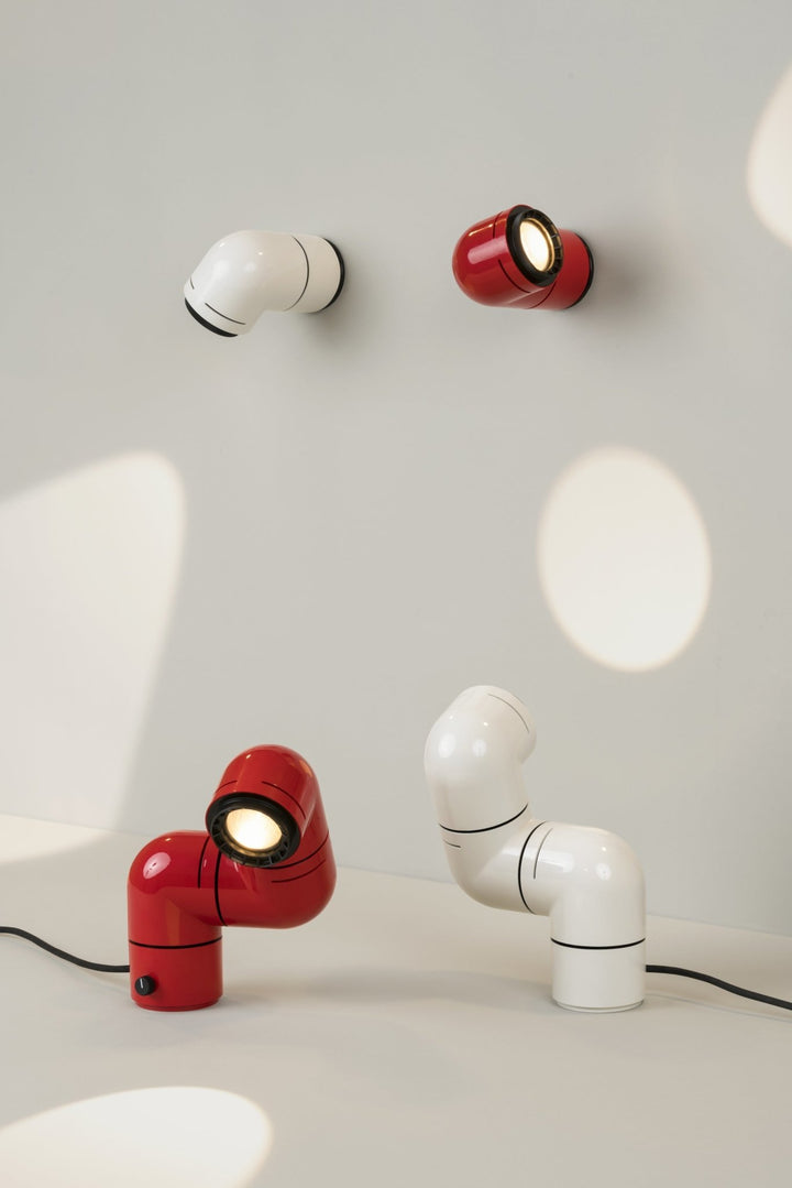 Tatu Table Lamp - Santa & Cole - Table + Task - Red - HORNE