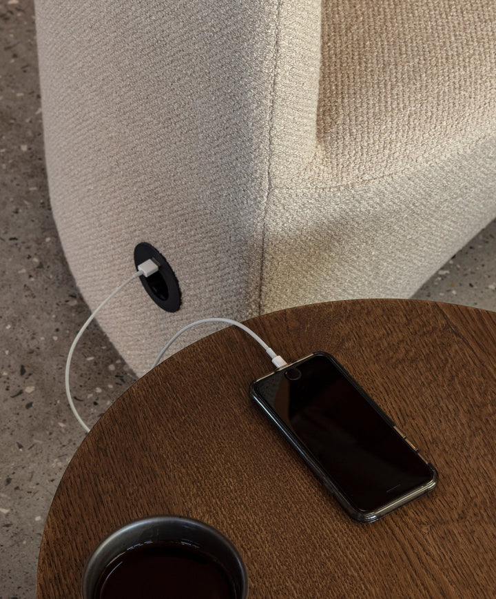 Tearoom Lounge Chair, High Back - Audo Copenhagen - Chairs - Baru 0450 - With Power Outlet - HORNE