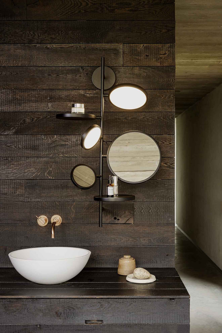 Tell Me Stories Bathroom Wall Lamp with Mirrors - DCW Editions - Wall Sconces - Silver - HORNE