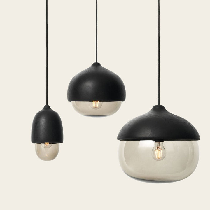 Terho Small Pendant - Mater - Pendants - Black Stain Lacquered - HORNE