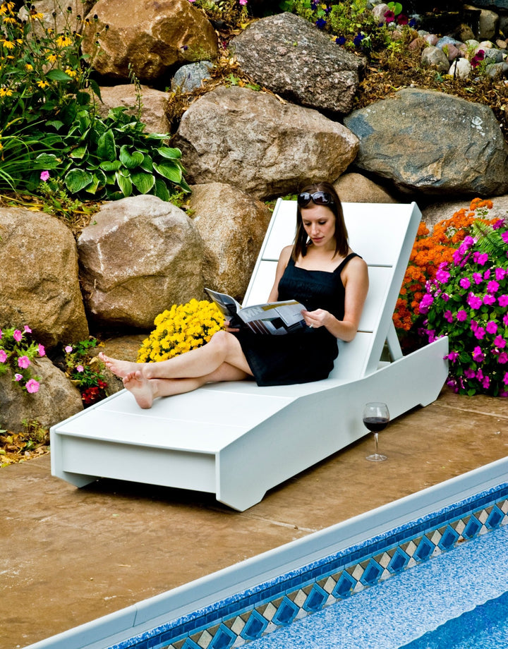 The 405 Chaise - Loll Designs - Outdoor Furniture - Cloud White - HORNE