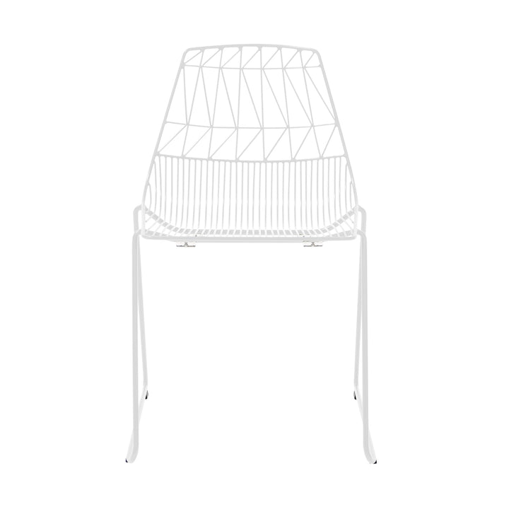 The Lucy Stacking Chair - Set of 2 - Bend Goods - Chairs - White - No Seat Pad - HORNE