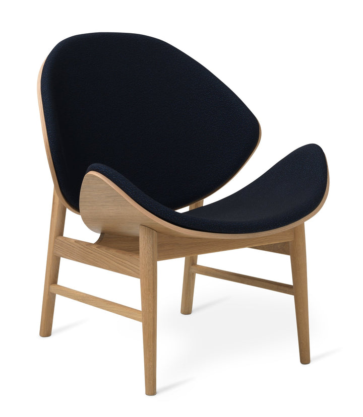 The Orange Lounge Chair - Upholstered Back and Seat - Warm Nordic - Chairs - Sprinkles 794/ Oak - HORNE
