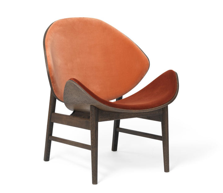 The Orange Lounge Chair - Upholstered Back and Seat - Warm Nordic - Chairs - Ritz 8008/3701/ Smoked Oak - HORNE